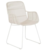 Click to swap image: &lt;strong&gt;Marina Laze Arm Chair - Chalk/White&lt;/strong&gt;&lt;br&gt;Dimensions: W560 x D605 x H860mm